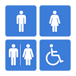 Restroom signs