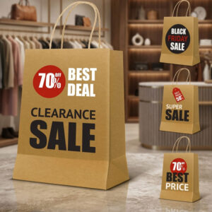 Eco-Friendly Brown Kraft Paper Bags