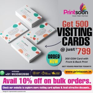 Get 500 Visiting Cards
