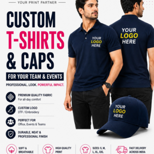 Custom T-Shirts & Caps Combo Offer